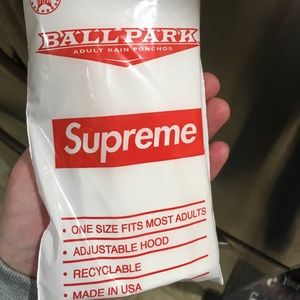 Supreme Poncho + stickers
